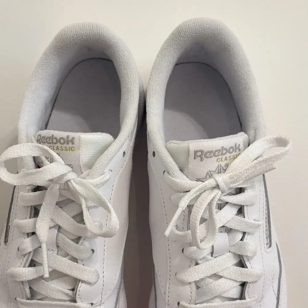 Size 8 - Reebok Club C 85 White Light Grey Women’s Size 8 Vintage Reebok